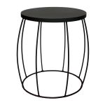 Eclipse Side Table - Black Gloss Ferro Tex