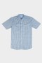 Slim Fit Check Short Sleeve Shirt - Green - 3XL / Checkered