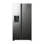 Samsung 617L Mirror Black Side By Side Fridge With Non Plumbed Auto Ice Maker & Wd RS64R53112A