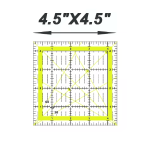 4.5 Inch X 4.5 Inch Square Patchwork Quilt Ruler