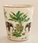 Elephant Design Ceramic Planter – 15X14CM