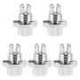 5PCS Steel Wheel Lug Nuts For Car Tires Silver Finish Trailer And Truck