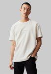 Calvin Klein City Grid Ss Tee - Ivory