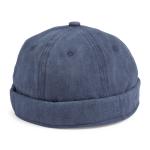 Blue Denim Faded Docker Hat