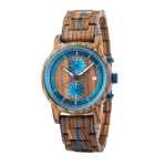 Gents Snakewood Chronographic Wooden Watch GT125-2
