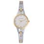 Womens Two Tone Bracelet White Dial Watch