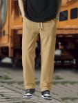 Men's Straight Leg Joggers Casual Waist Drawstring Thin Sweatpants For Spring Summer