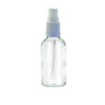 30ML Clear Glass Aromatherapy Bottle With Spritzer - White 18 410