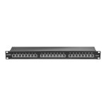 Lindy 24 Port Stp 1U CAT6 Patchpanel Black 25990