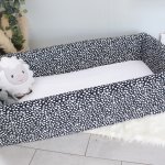 Dotted Travel Bed Black And White