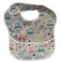 4AKID Waterproof Baby Bib With Crumb Catcher - Assorted Designs - Cars