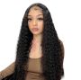 18 Inches Deep Curly Brazilian 100% Human Hair Wig Full Frontal Closure