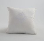 Wht Linen Monogram Cushion 35X25