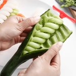 Stainless Steel Manual Spiral Vegetable Slicer - Perfect For Potatoes Carrots & Cucumbers - Ideal Kitchen Gadget For Home Restau