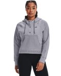 Women's Ua Rival Fleece Mesh Hoodie - Steel Medium Heather XXL
