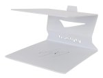 345 Mild Steel Desktop Monitor Stand Pair White