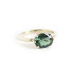 Six Claw Green Oval Tourmaline