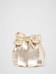 Petra Bow Metal Handle Clutch - 0 Gold