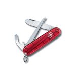 Victorinox Swiss Army Victorinox My First Victorinox With Rounded Tip + Wood Saw 84MM Transparent Red