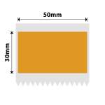 NB494 - - B1 B21 B3S B4 - 50X30MM - 230 Orange Freezer Labels