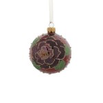 Bauble Glass Shiny Rose