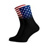 Usa Flag Socks - XL Black