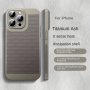 Titanium Gray Perforated Breathable Mobile Phone Case Built-in Lens Protective Film Suitable For IPHONE12/13/14/15 Pro Pro Max - Durable Matte PC Hard Shell Protective Cover