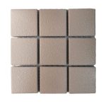 Rustic Peach Glazed Porcelain Mosaic Tiles Sheet Size 15X15CM