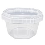 Octagon Tub & Lid 500ML Pack Of 5