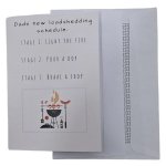 Paper Gift Card And Envelope Braai Schedule White