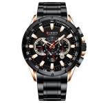 Curren 8363 Chronograph Watchboyz Edition - Rose Gold & Black