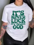 Letter Print Crew Neck T-Shirt Casual Short Sleeve Top For Spring & Summer Women's Clothing