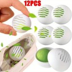 6 12PCS Shoe Deodorizer Balls Solid Aromatherapy Scented Fresheners Plastic Odor Eliminator For Sneakers Socks And Shoe Cabinet