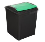 Wham Recycling 50L Bin & Lid - Green