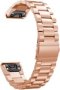 Stainless Steel Link Band For Garmin Fenix 3/ 5X Rose Gold