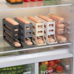 Refrigerator Egg Storage Box Automatic Egg Rolling Rack Large Capacity Refrigerator Special Egg Holder Storage Box
