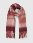 Camille Check Brushed Scarf - 0 Berry