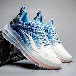 Men's Trendy Street Style Running Shoes With Shock Absorbing Comfy Non Slip Lace Up Durable Sneakers For Men's Outdoor Activitie