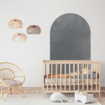 Charcoal Bohemian Arch Wall Sticker - Charcoal
