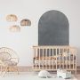 Charcoal Bohemian Arch Wall Sticker - Charcoal