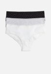3-PACK Hipster Briefs - Black Multi Grey White