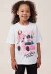 Cotton On Barbie Drop Shoulder Short Sleeve Tee - White