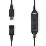 Snom USB Quick Release Adapter For A100M A100D And PC - Integrated Volume And Call Buttons.