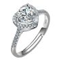 Moissanite Adjustable Engagement Ring Classic Love 1-CARAT Ring