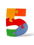 Locally Handmade Wooden Number Puzzles: Numbers 0-9 - Oola