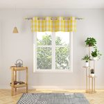 Natus Weaver Valance 18 Inch Buffalo Check Curtain Valance Gingham Plaid Living Room Window Curtain Panels Bedroom Checker Drape