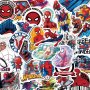 50PCS Spider-man Cartoon Graffiti Stickers For Creative Journaling Phone Cup Decoration Waterproof Decals