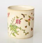 Pink Flower Butterfly Round Planter – 15.5X14.5CM