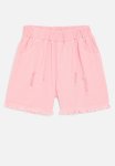 PoP Candy Frayed Hem Shorts-pink