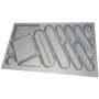 Cutlery Tray Metallic Grey 900MM Unit